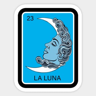 Mexican Lottery La Luna The Moon Loteria Game of Mexico Sticker